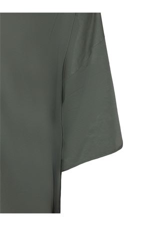 T-shirt oversize in jersey di cotone verde RICK OWENS | RU01F2279JA35